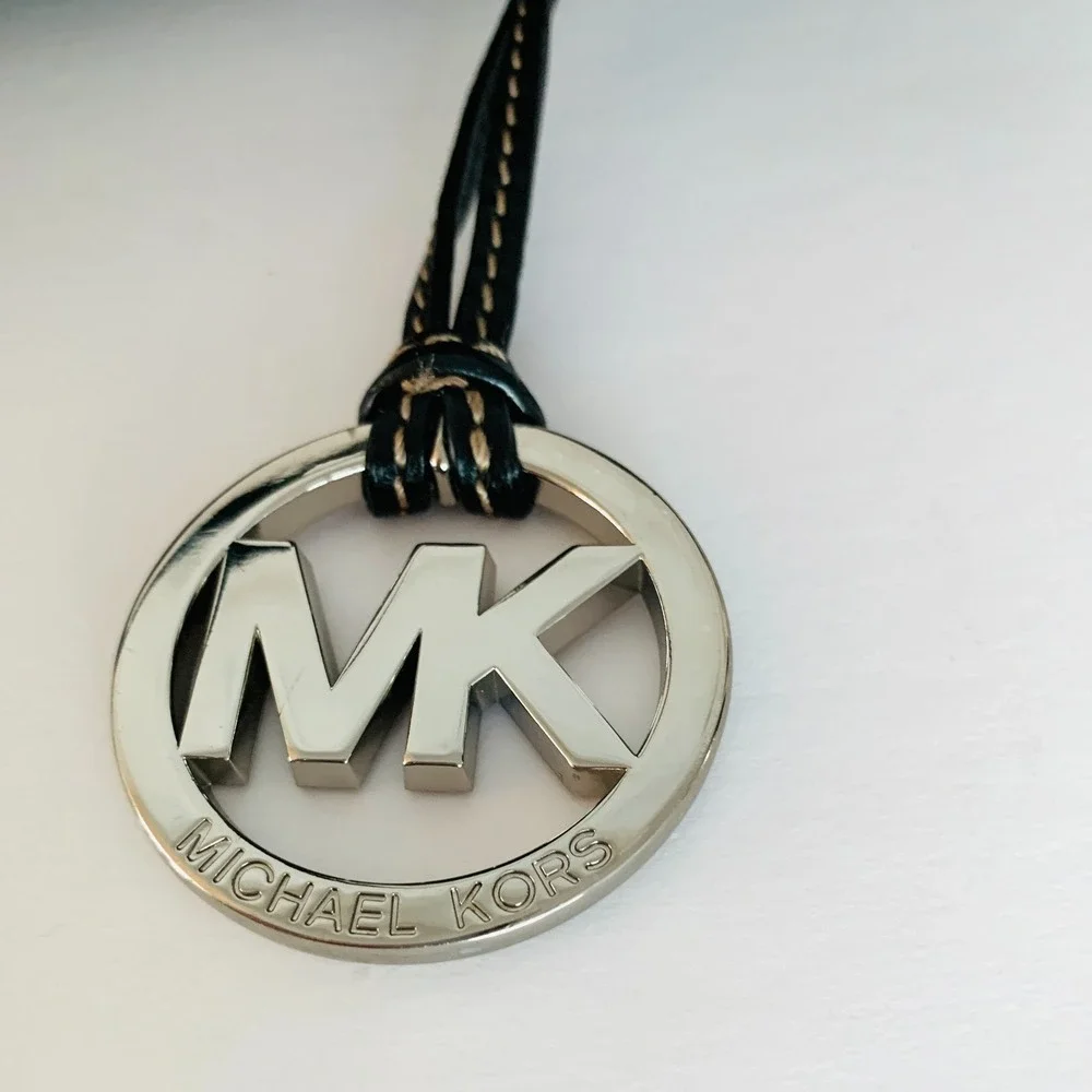 Michael Kors Y2K Black Crescent Brookville Buckle Hobo Bag‎ Silver Hardware RARE